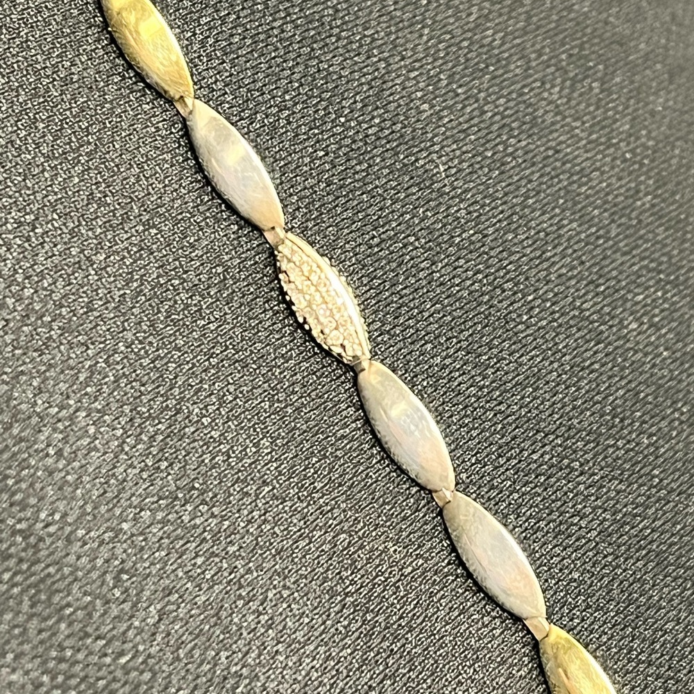 ALEXIS BITTAR
Two-Tone Diamond Marquislink Tennis Bracelet - Picture 4 of 14